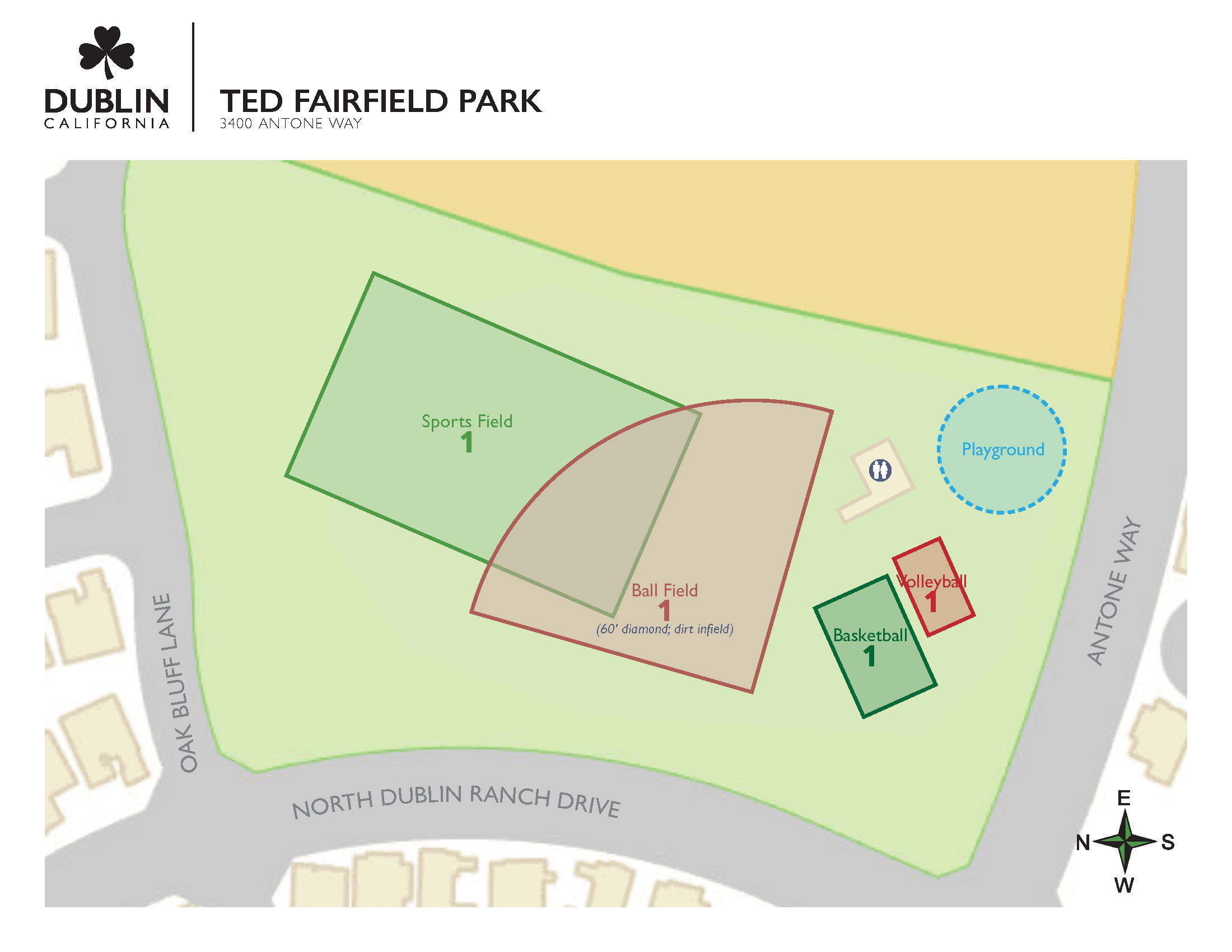 Rentals - Ted Fairfield Park MAP