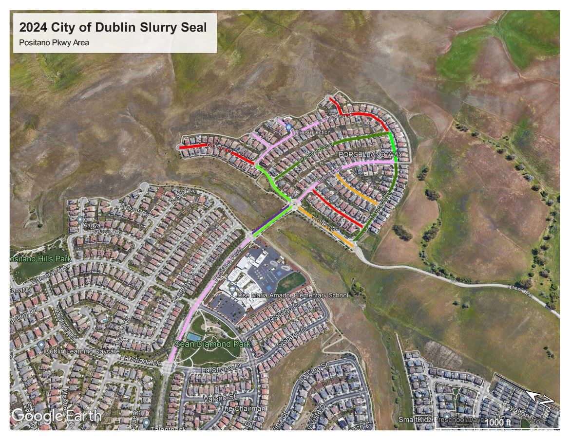 Slurry Seal 2024 Positano Pkwy Area