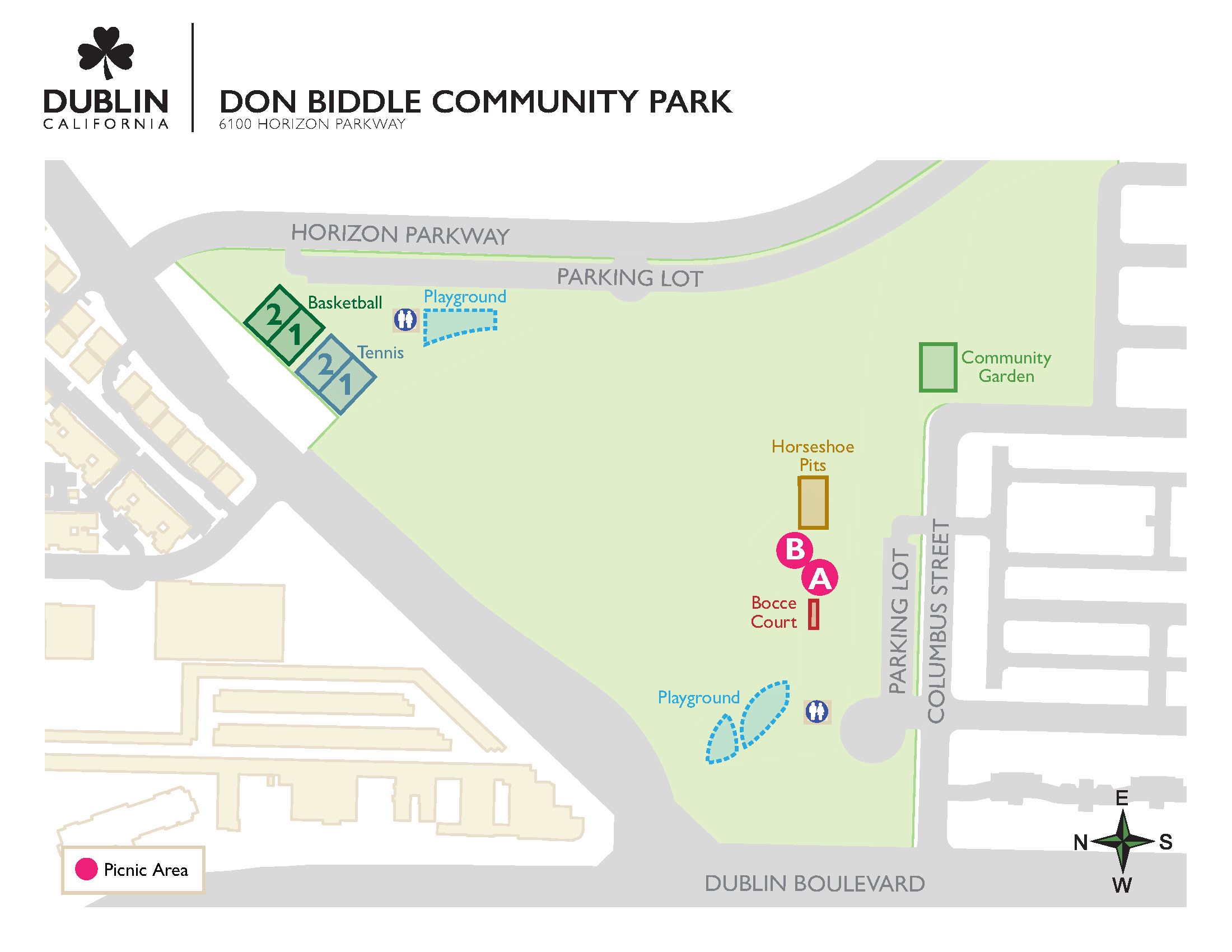 Rentals - Don Biddle Community Park MAP